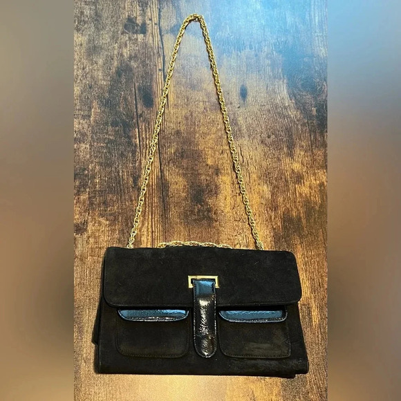 VINTAGE: Block | women’s classic suede handbag - Picture 3 of 16